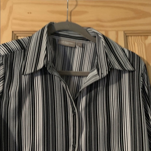 Group of Striped Stretch Blouses size Large - Picture 3 of 7